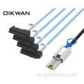 Mini SAS SFF-8088 a SAS 4SFF-8482 Cable todo en uno